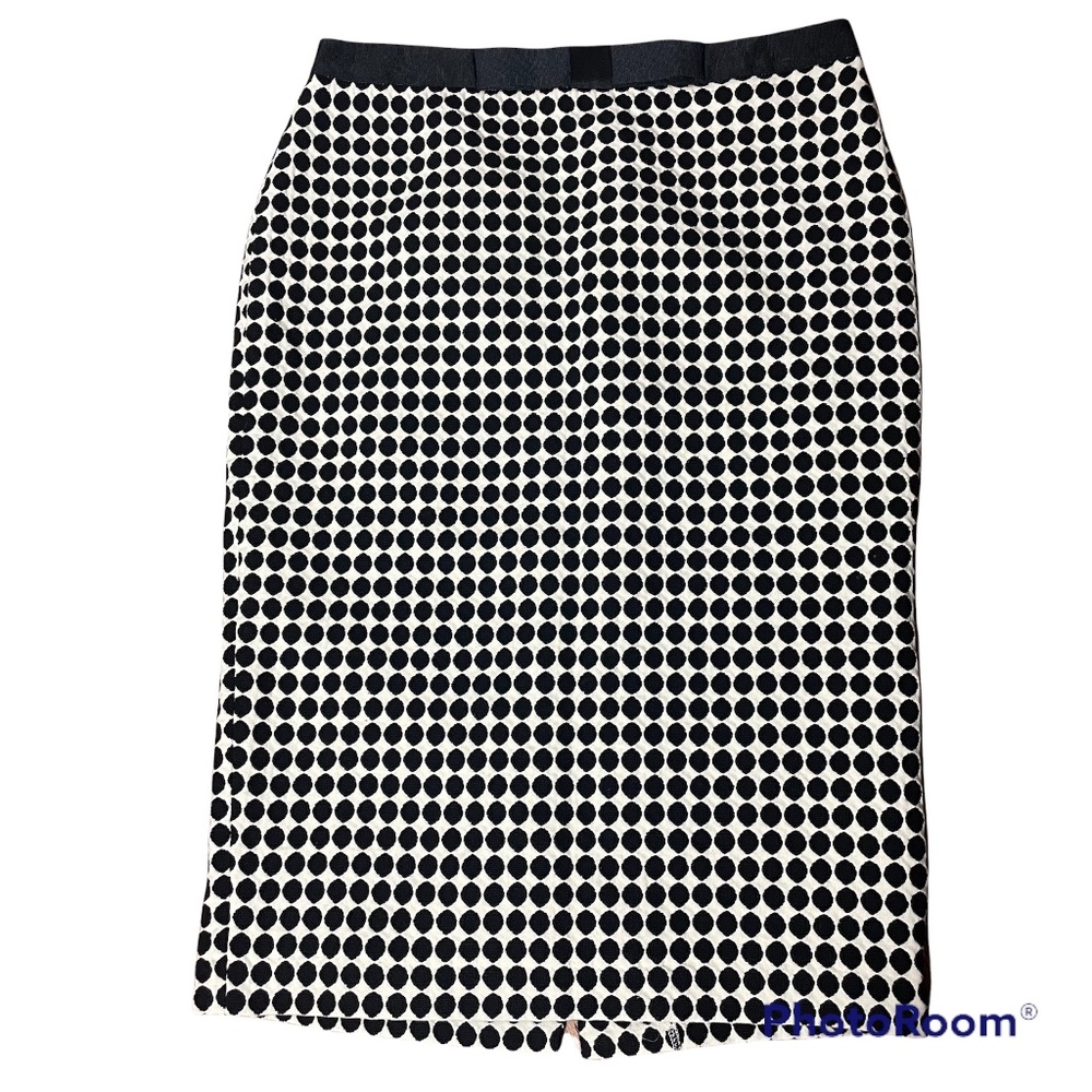 BODEN Polka Dot High Waisted Pencil Skirt, Size 8L